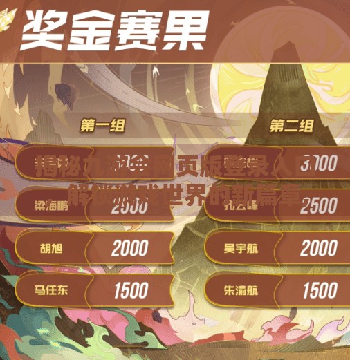 揭秘九游会网页版登录入口，解锁游戏世界的新篇章,九游会网页版登录入口